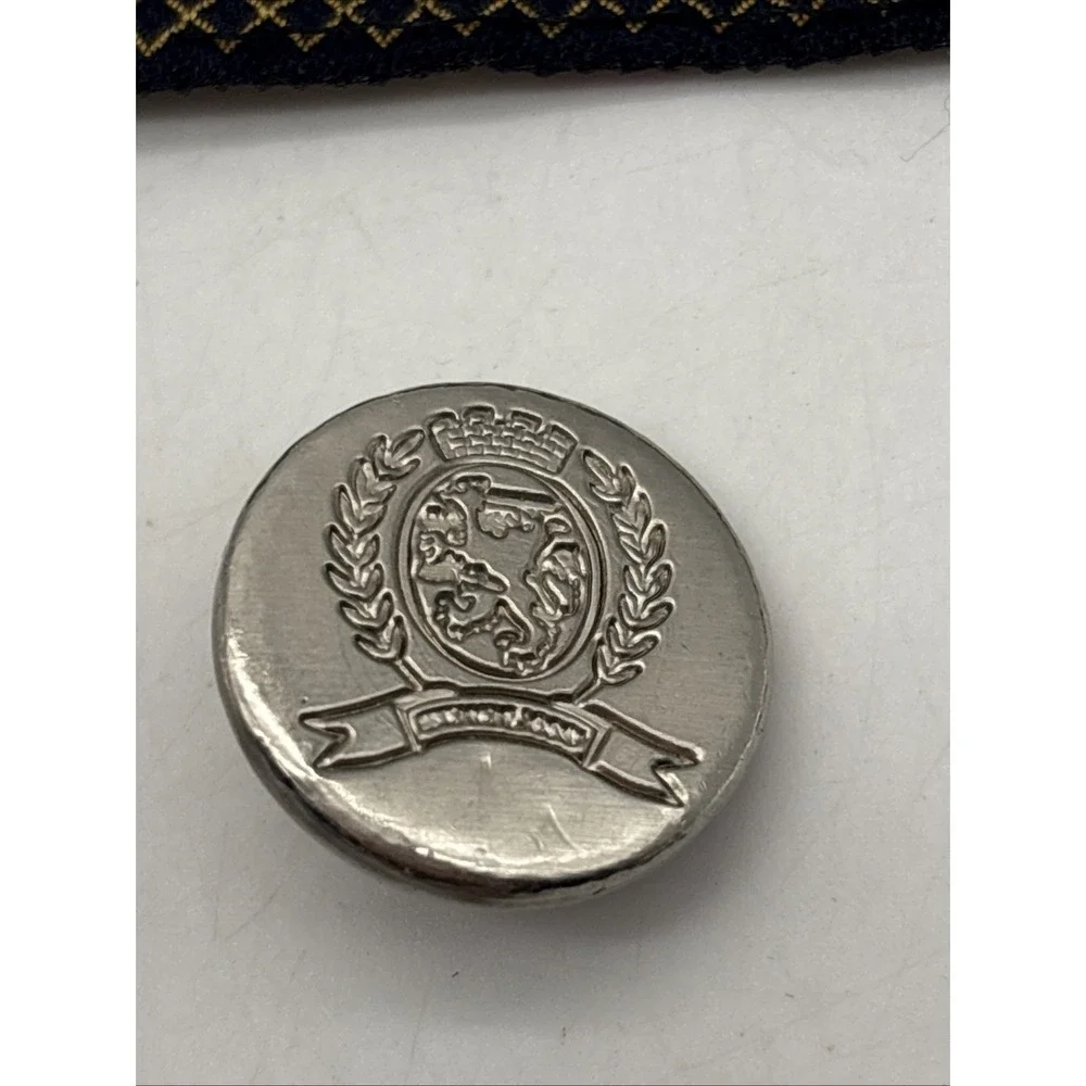 Tommy Hilfiger Blazer Button Set 11 Silver Coat Of Arms Logo Waterbury 1 Plastic